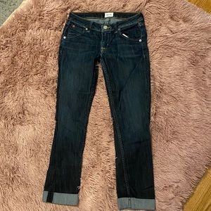 Hudson cuffed jeans, size 25